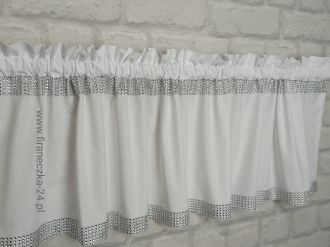 Zazdrostka nowoczesna glamour lambrekin firanka diamenty bawełna KOLORY !!!