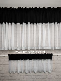 Lambrekin nowoczesny glamour KOLORY firanka diamenty złote lub srebrne bawełna WOAL