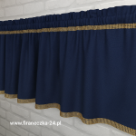 Zazdrostka nowoczesna glamour lambrekin firanka diamenty złote bawełna KOLORY !!! 